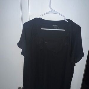 Torrid Elegant Black Blouse